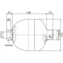 HYDROAKUMULATOR PODWÓJNY 1,4L Z ELEKTROZAWOREM NO 12V
